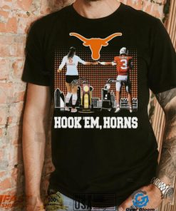 Official Madisen Skinner And Quinn Ewers Texas Hook ‘Em, Horns Signatures Shirt