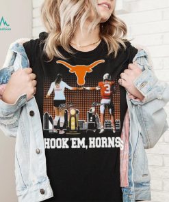 Official Madisen Skinner And Quinn Ewers Texas Hook ‘Em, Horns Signatures Shirt
