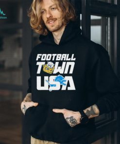 Official Michigan Wolverines And Detroit Lions Football Town USA T shirt