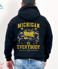 Official Michigan Wolverines Go Blue Vs Everybody T Shirt