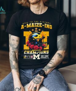 Official Michigan Wolverines Hail To The Victors A Maize Ing Rose Bowl Champions Shirt