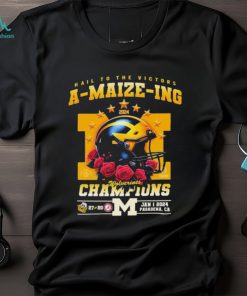 Official Michigan Wolverines Hail To The Victors A Maize Ing Rose Bowl Champions Shirt