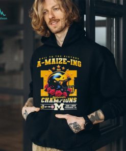 Official Michigan Wolverines Hail To The Victors A Maize Ing Rose Bowl Champions Shirt