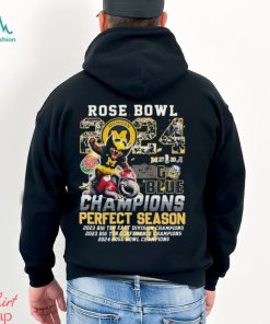Official Michigan Wolverines Rose Bowl 2024 Go Blue Champions Perfect Season 14 0 shirt