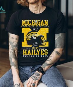 Official Michigan Wolverines Undefeated 15 0 Perfect Season 2023 2024 Haileys The Invincibles Signatures Shirt