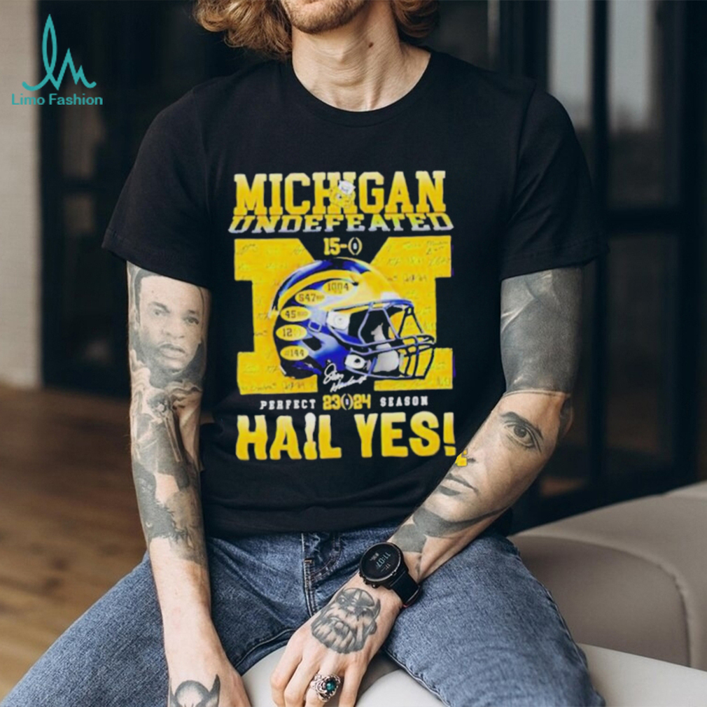 Official Michigan undefeated perfect season 23 24 hail yes shirt Official Michigan undefeated perfect season 23 24 hail yes shirt