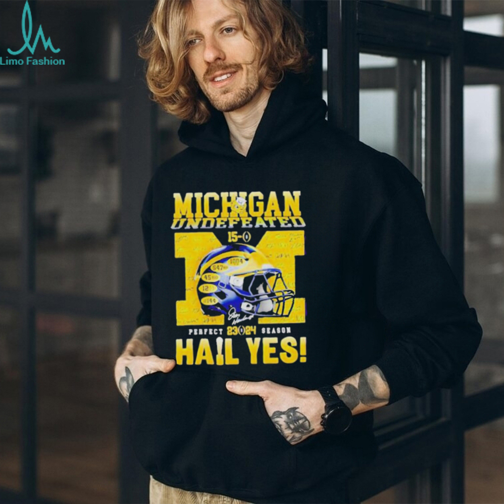 Official Michigan undefeated perfect season 23 24 hail yes shirt Official Michigan undefeated perfect season 23 24 hail yes shirt