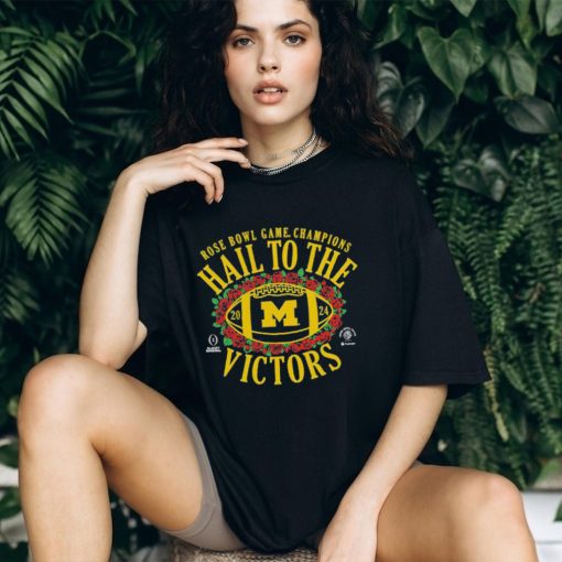 Official Michigan wolverines college Football playoff 2024 rose bowl champions hometown T shirt
