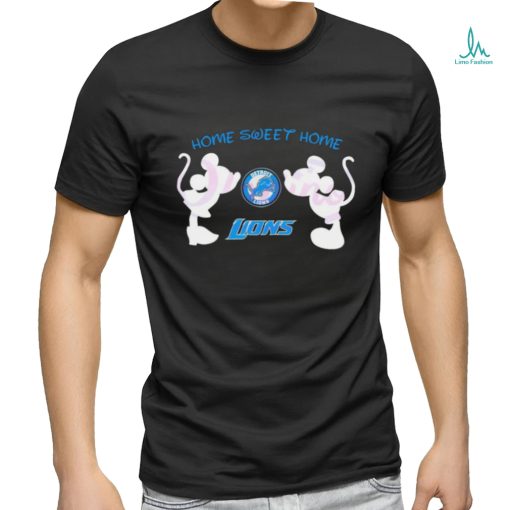 Official Mickey Mouse And Minnie Mouse Home Sweet Home Detroit Lions shirt