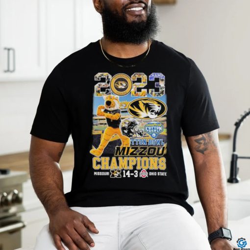 Official Missouri Tigers Mascot 2023 Goodyear Cotton Bowl Champions Shirt