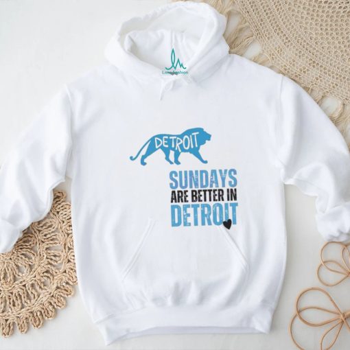 Official NFL Football Sundays Are Better In Detroit 2024 Shirt