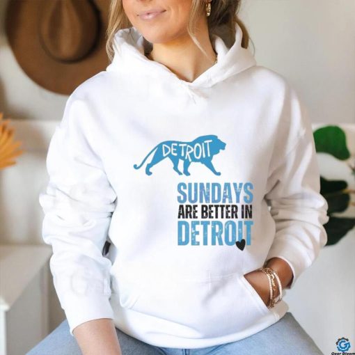 Official NFL Football Sundays Are Better In Detroit 2024 Shirt
