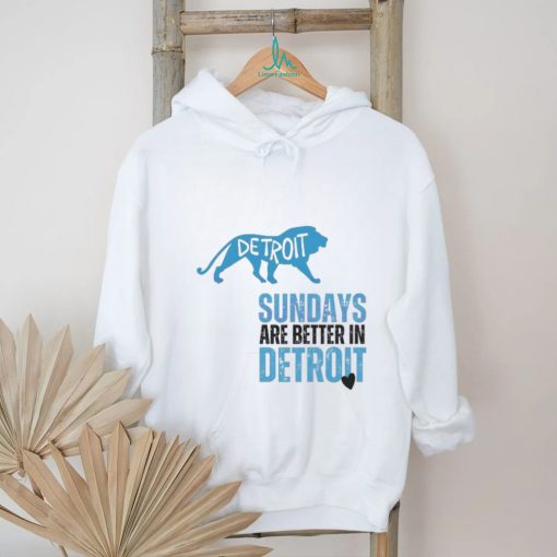 Official NFL Football Sundays Are Better In Detroit 2024 Shirt
