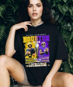 Official National Championship Houston 2024 Michigan Wolverines Vs Washington Huskies January 8, NRG Stadium Shirt