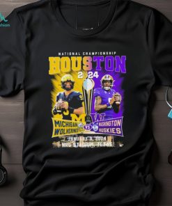 Official National Championship Houston 2024 Michigan Wolverines Vs Washington Huskies January 8, NRG Stadium Shirt