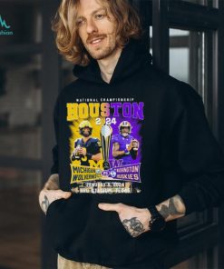 Official National Championship Houston 2024 Michigan Wolverines Vs Washington Huskies January 8, NRG Stadium Shirt