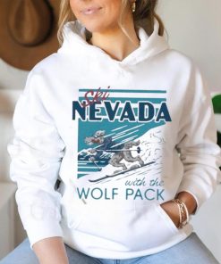 Official Nevada Ski With The Wolf Pack Retro Shirt