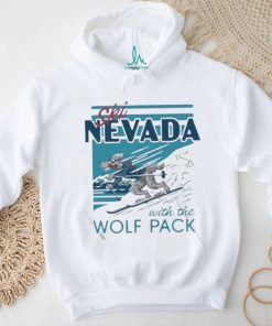 Official Nevada Ski With The Wolf Pack Retro Shirt, hoodie, sweater, long sleeve and tank top Official Nevada Ski With The Wolf Pack Retro Shirt