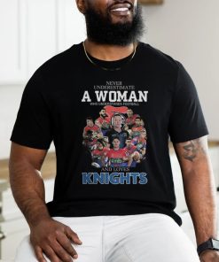 Official Never Underestimate A Woman Who Understands Football and Loves Knights Shirt
