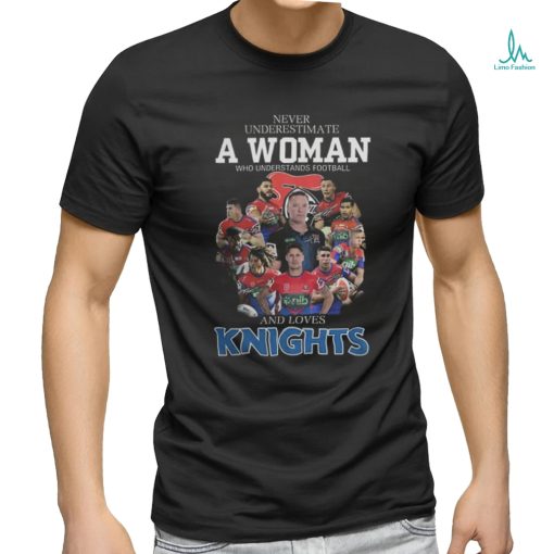 Official Never Underestimate A Woman Who Understands Football and Loves Knights Shirt