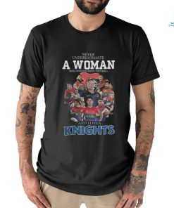 Official Never Underestimate A Woman Who Understands Football and Loves Knights Shirt