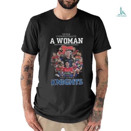 Official Never Underestimate A Woman Who Understands Football and Loves Knights Shirt