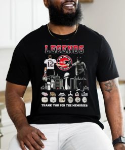 Official New England Patriots Legends Tom Brady And Bill Belichick Thank You For The Memories Signatures Shirt