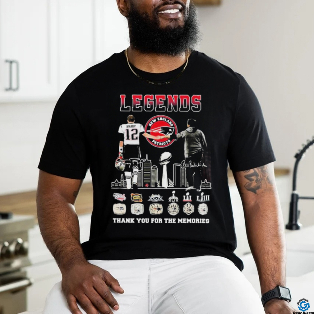 Official New England Patriots Legends Tom Brady And Bill Belichick Thank You For The Memories Signatures Shirt Official New England Patriots Legends Tom Brady And Bill Belichick Thank You For The Memories Signatures Shirt
