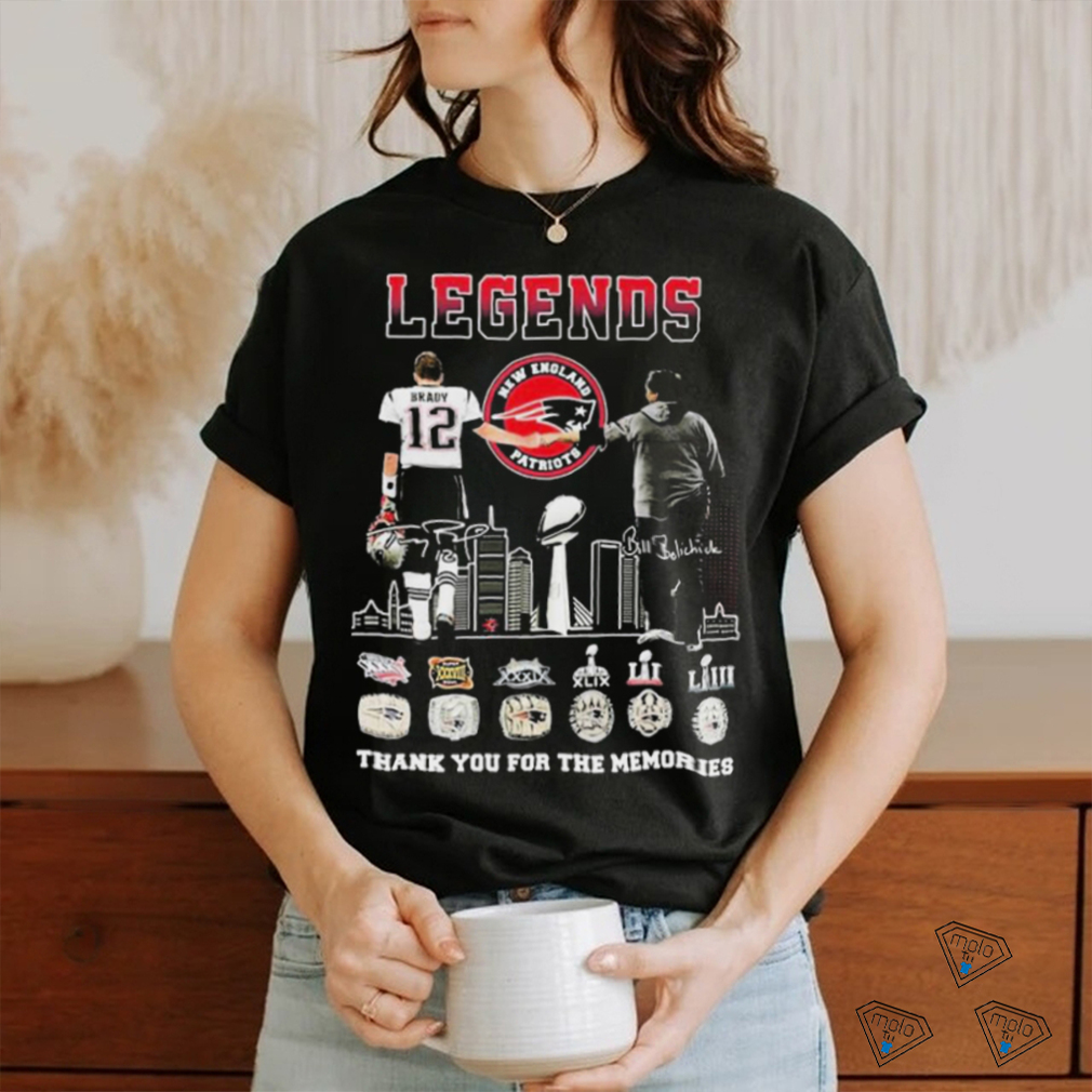 Official New England Patriots Legends Tom Brady And Bill Belichick Thank You For The Memories Signatures Shirt Official New England Patriots Legends Tom Brady And Bill Belichick Thank You For The Memories Signatures Shirt