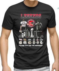 Official New England Patriots Legends Tom Brady And Bill Belichick Thank You For The Memories Signatures Shirt