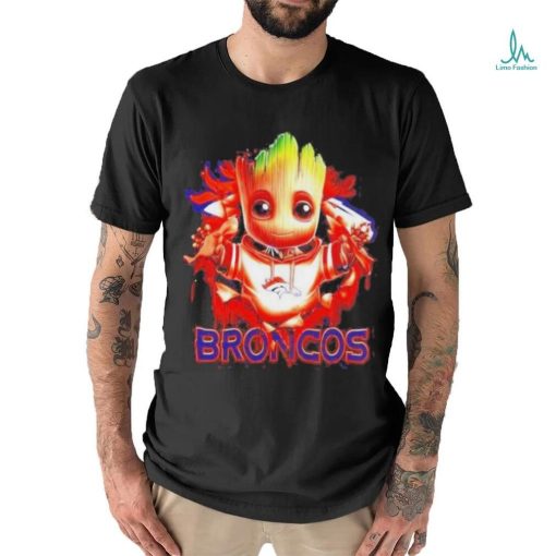 Official Nfl Denver Broncos Baby Groot Shirt