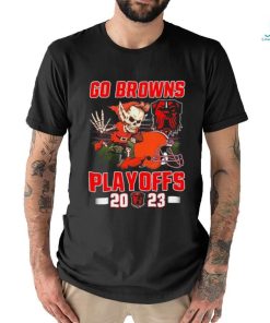 Official Official Cleveland Football Go Browns Skull Mascot Playoffs 2023 Shirt