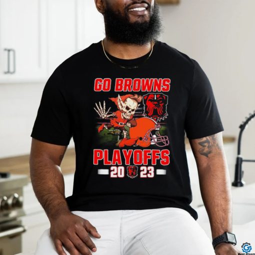 Official Official Cleveland Football Go Browns Skull Mascot Playoffs 2023 Shirt