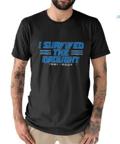 Official Official Detroit Lions I Survived The Drought 1991 2024 Shirt