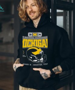 Official Official Michigan Wolverines Helmet 204 CFP National Championship Houston Shirt