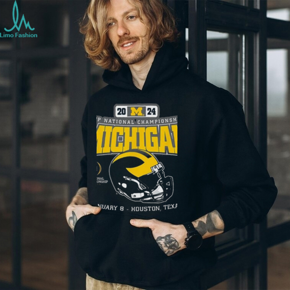 Official Official Michigan Wolverines Helmet 204 CFP National Championship Houston Shirt Official Official Michigan Wolverines Helmet 204 CFP National Championship Houston Shirt