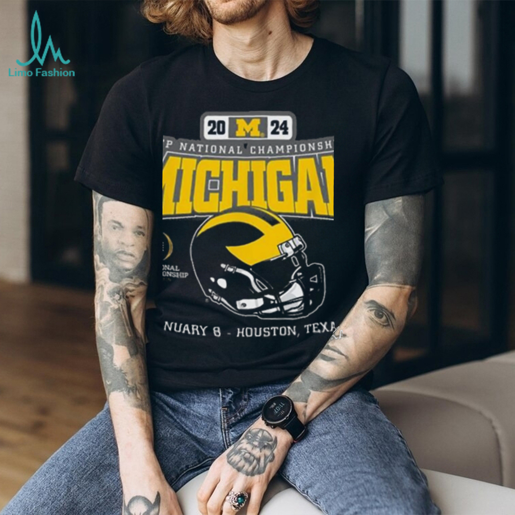 Official Official Michigan Wolverines Helmet 204 CFP National Championship Houston Shirt Official Official Michigan Wolverines Helmet 204 CFP National Championship Houston Shirt