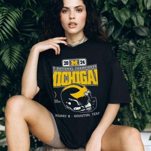 Official Official Michigan Wolverines Helmet 204 CFP National Championship Houston Shirt