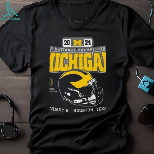 Official Official Michigan Wolverines Helmet 204 CFP National Championship Houston Shirt