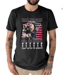 Official Official Thank You, Coach 2000 2023 Bill Belichick New England Patriots Thank You For The Memories Signature Shirt