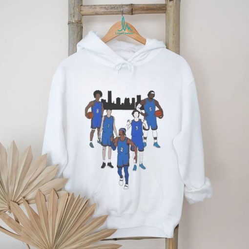 Official Okc thunder 2024 starting lineup T shirt