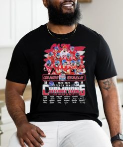 Official Ole Miss Rebels Team 2023 2024 Peach Bowl Champions Signatures Shirt