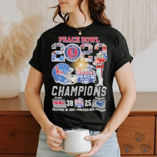 Official Peach Bowl 2023 Ole Miss Rebels Champions 38 25 Penn State Shirt