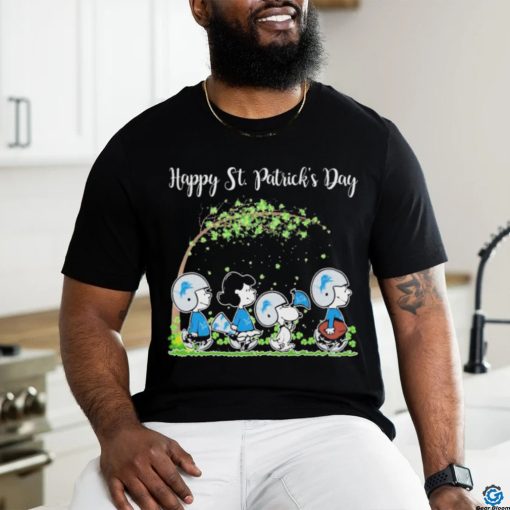 Official Peanuts Characters Detroit Lions Happy St. Patrick’s Day Shirt