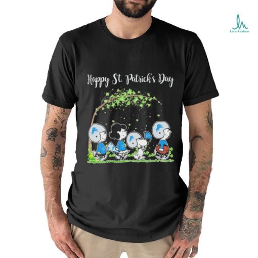 Official Peanuts Characters Detroit Lions Happy St. Patrick’s Day Shirt