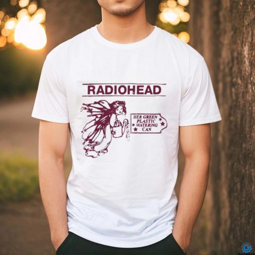 Official Radiohead Her Green Plastic Watering Can T Shirt