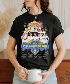 Official Real Madrid 2023 2024 Supercopa De Espana Champions Signatures Shirt