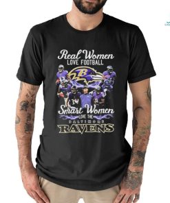 Official Real Women Love Football Smart Women Love The Baltimore Ravens AFC Championship Shirt