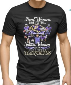 Official Real Women Love Football Smart Women Love The Baltimore Ravens AFC Championship Shirt