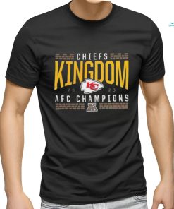 Official Red Kansas City Chiefs 2023 AFC champions hometown not done shirt